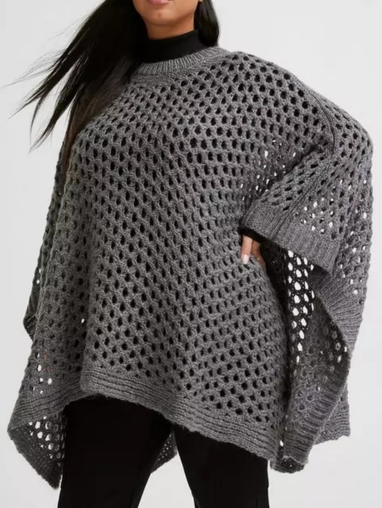torrid Sweaters - Torrid • Open Weave Poncho • One Size